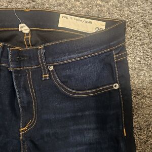 Rag & Bone Jean Womens Stretch Denim Mid Rise Skinny Jeans Blue Size 28